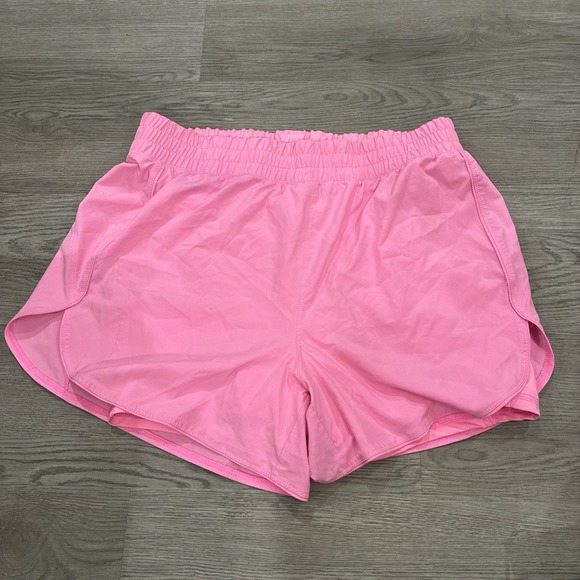 Avia Pants - Avia Women's High Rise Running Shorts with Bike Liner Pink Delight Sz XL (16-18)
